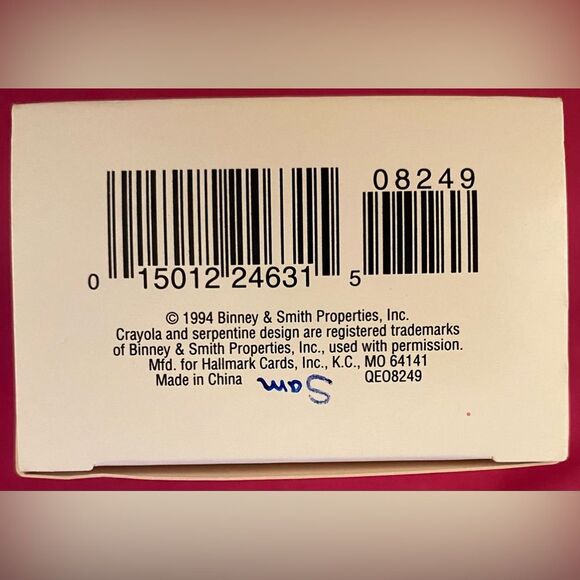 Easter Hallmark Keepsake Ornament 1995 Picture Perfect Bunny Crayola Crayon - Picture 9 of 9